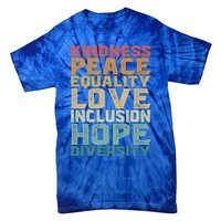 Peace Love Diversity Inclusion Equality Black History Month Cool Gift Tie-Dye T-Shirt