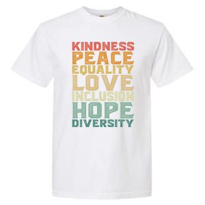 Peace Love Diversity Inclusion Equality Black History Month Cool Gift Garment-Dyed Heavyweight T-Shirt