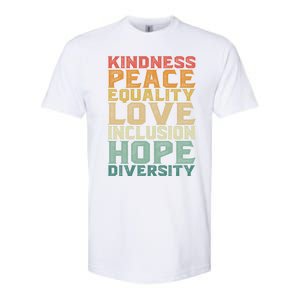 Peace Love Diversity Inclusion Equality Black History Month Cool Gift Softstyle CVC T-Shirt