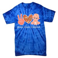 Peace Love Deliver Ob Nurse Obstetrical Nursing Gift Tie-Dye T-Shirt