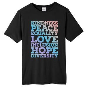 Peace Love Diversity Equality Juneteenth Black History Month Gift Tall Fusion ChromaSoft Performance T-Shirt