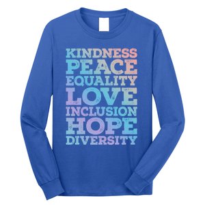 Peace Love Diversity Equality Juneteenth Black History Month Gift Long Sleeve Shirt