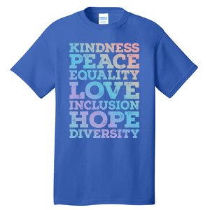 Peace Love Diversity Equality Juneteenth Black History Month Gift Tall T-Shirt