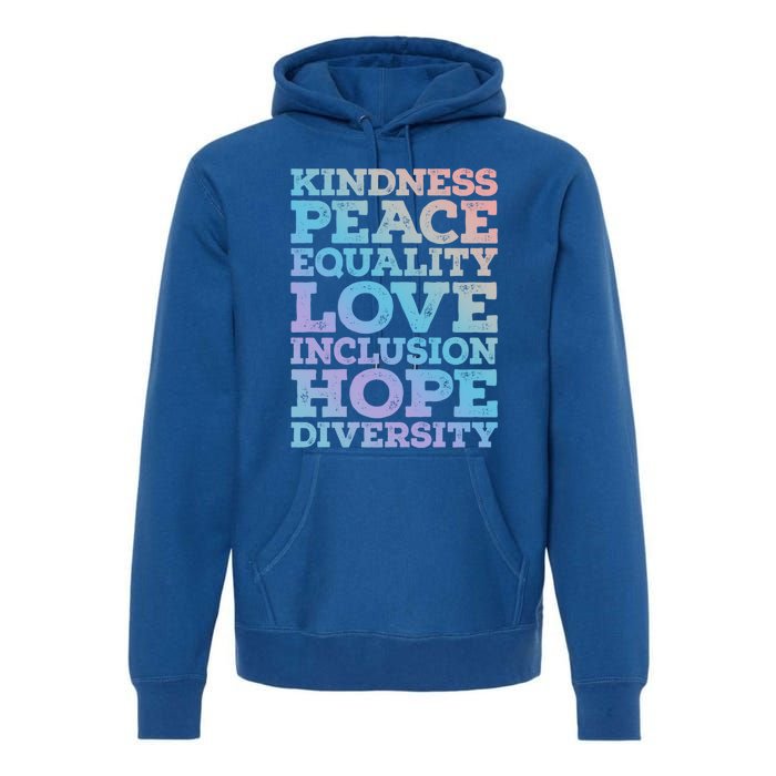 Peace Love Diversity Equality Juneteenth Black History Month Gift Premium Hoodie