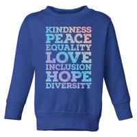 Peace Love Diversity Equality Juneteenth Black History Month Gift Toddler Sweatshirt