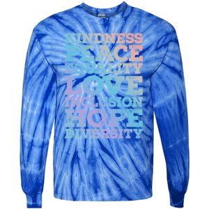 Peace Love Diversity Equality Juneteenth Black History Month Gift Tie-Dye Long Sleeve Shirt