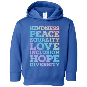 Peace Love Diversity Equality Juneteenth Black History Month Gift Toddler Hoodie