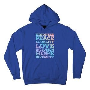 Peace Love Diversity Equality Juneteenth Black History Month Gift Tall Hoodie