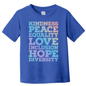 Peace Love Diversity Equality Juneteenth Black History Month Gift Toddler T-Shirt