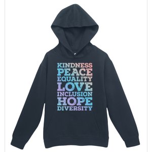 Peace Love Diversity Equality Juneteenth Black History Month Gift Urban Pullover Hoodie