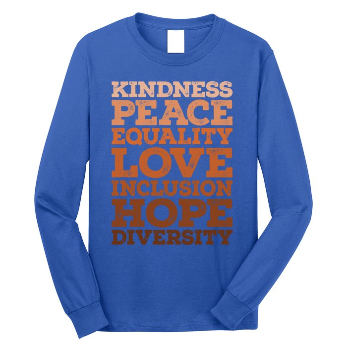 Peace Love Diversity Equality Juneteenth Black History Month Gift Long Sleeve Shirt