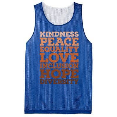 Peace Love Diversity Equality Juneteenth Black History Month Gift Mesh Reversible Basketball Jersey Tank