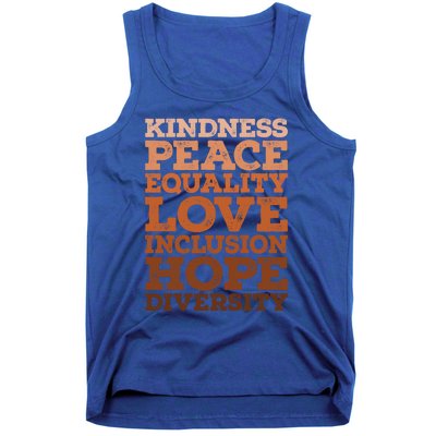 Peace Love Diversity Equality Juneteenth Black History Month Gift Tank Top