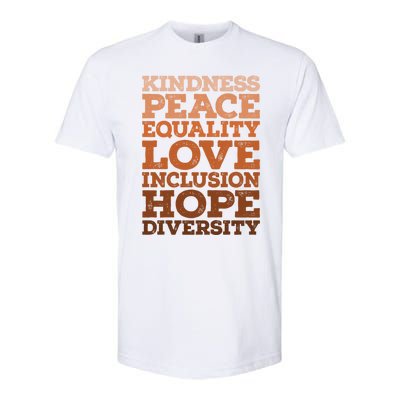 Peace Love Diversity Equality Juneteenth Black History Month Gift Softstyle CVC T-Shirt