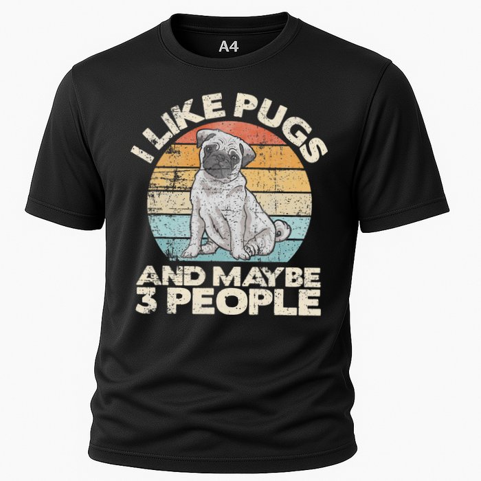 Pug Lover Dog Lover Gift Retro Pug Performance Shirt