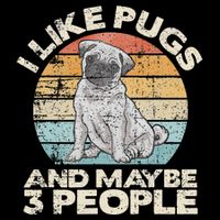 Pug Lover Dog Lover Gift Retro Pug Performance Shirt