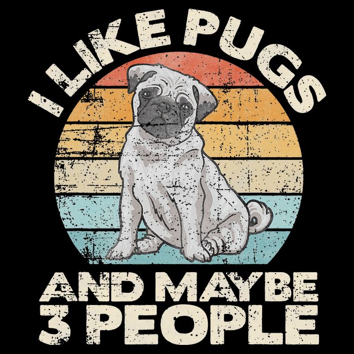 Pug Lover Dog Lover Gift Retro Pug Performance Shirt