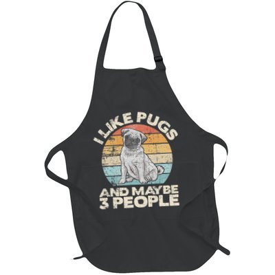Pug Lover Dog Lover Gift Retro Pug Apron