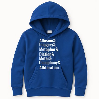 Poetry Literary Devices Literature Words Quote Meaningful Gift Kids Hoodie