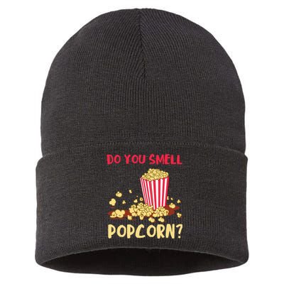 Popcorn Lover Do You Smell Movie Snack Popcorn Cinema Sustainable Knit Beanie