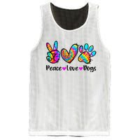 Peace Love Dogs Tie Dye Dog Paw Dog Mom Cute Mother's Day Mesh Reversible Basketball Jersey Tank