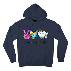 Peace Love Dental Hygienist Dental Assistant Dentist Office Hoodie