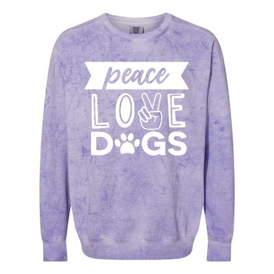 Peace Love Dogs Colorblast Crewneck Sweatshirt