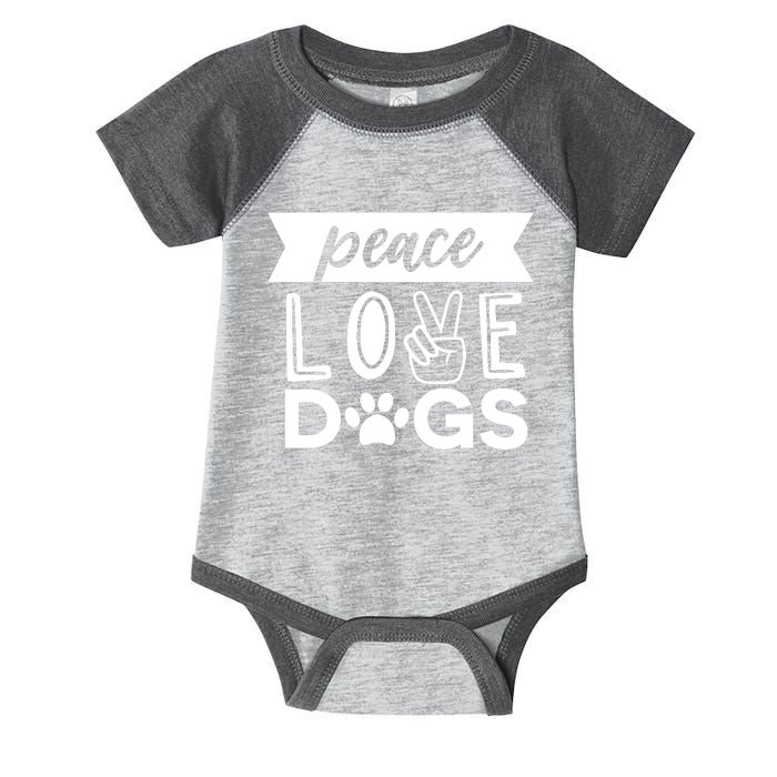 Peace Love Dogs Infant Baby Jersey Bodysuit