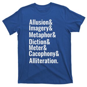 Poetry Literary Devices Literature Words Quote Great Gift T-Shirt