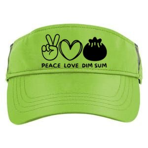 Peace Love Dim Sum Retro Dim Sum Lover Food Lover Adult Drive Performance Visor