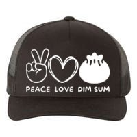 Peace Love Dim Sum Retro Dim Sum Lover Food Lover Yupoong Adult 5-Panel Trucker Hat