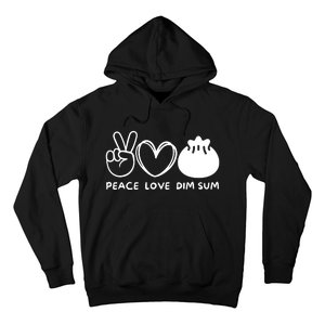 Peace Love Dim Sum Retro Dim Sum Lover Food Lover Hoodie