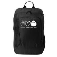 Peace Love Dim Sum Retro Dim Sum Lover Food Lover City Backpack