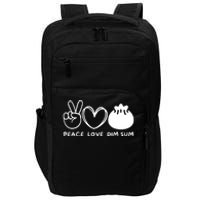 Peace Love Dim Sum Retro Dim Sum Lover Food Lover Impact Tech Backpack