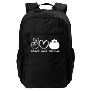 Peace Love Dim Sum Retro Dim Sum Lover Food Lover Daily Commute Backpack