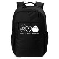 Peace Love Dim Sum Retro Dim Sum Lover Food Lover Daily Commute Backpack