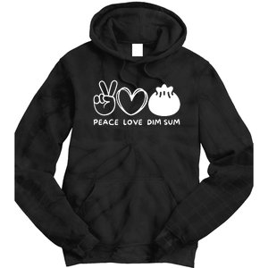 Peace Love Dim Sum Retro Dim Sum Lover Food Lover Tie Dye Hoodie