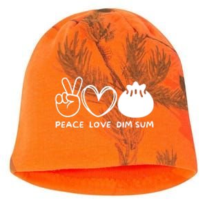 Peace Love Dim Sum Retro Dim Sum Lover Food Lover Kati - Camo Knit Beanie