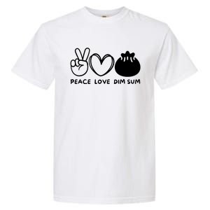 Peace Love Dim Sum Retro Dim Sum Lover Food Lover Garment-Dyed Heavyweight T-Shirt