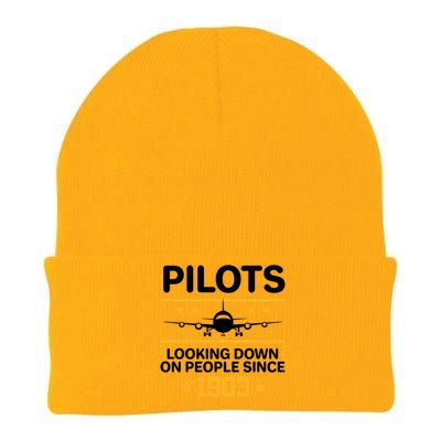 Pilots Looking Down On People Since 1903 Knit Cap Winter Beanie