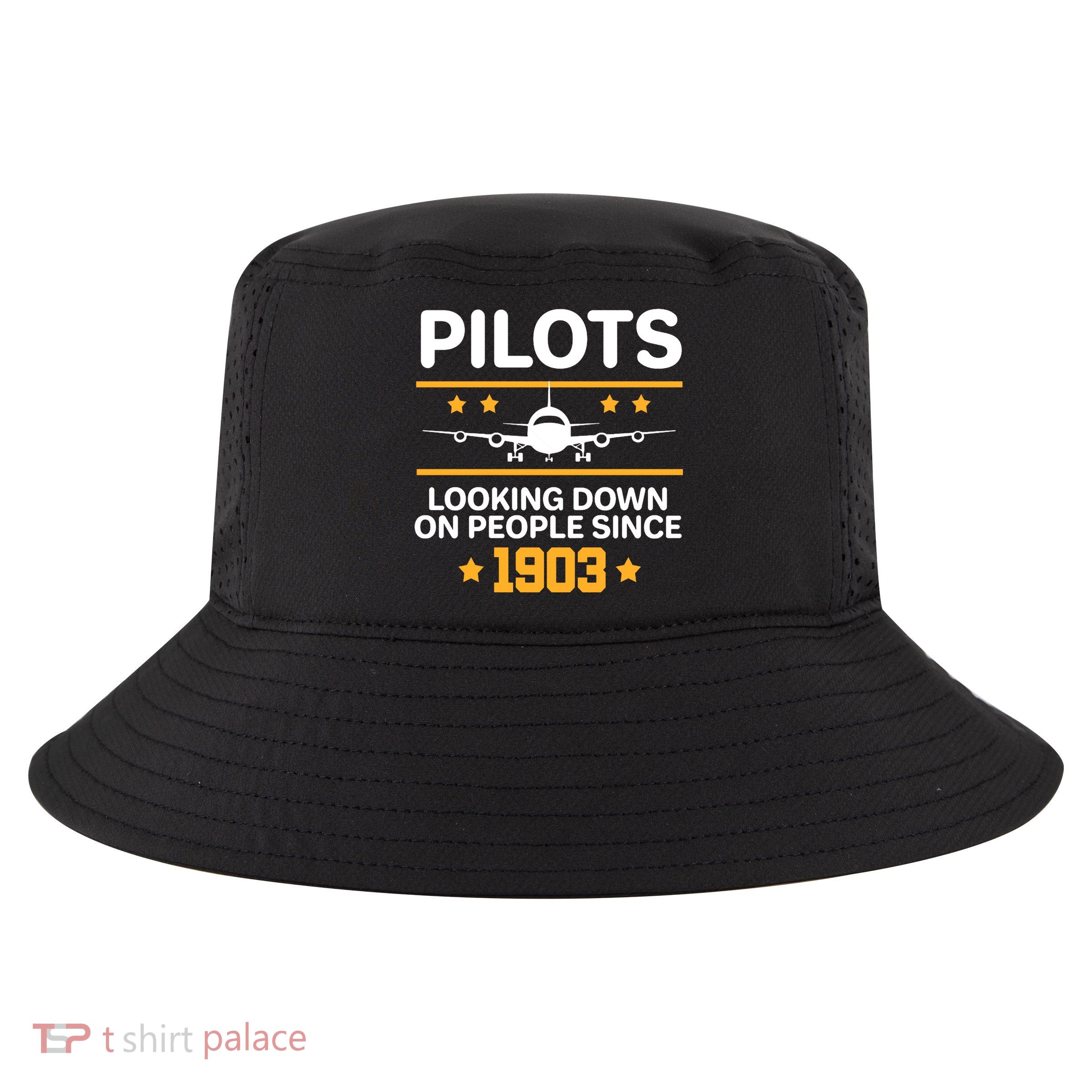 Pilots Looking Down On People Since 1903 Cool Comfort Performance Bucket Hat