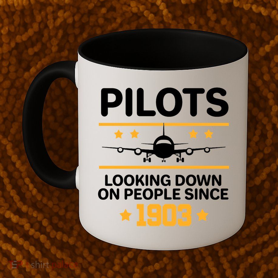 Pilots Looking Down On People Since 1903 Mug