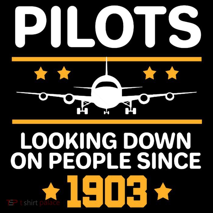 Pilots Looking Down On People Since 1903 Poster