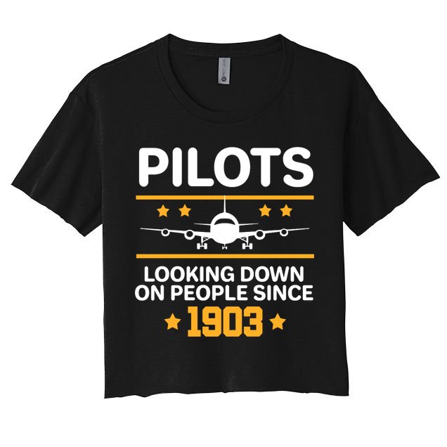 Pilots Looking Down On People Since 1903 Crop Top