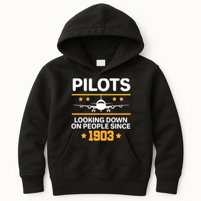 Pilots Looking Down On People Since 1903 Kids Hoodie