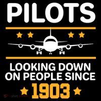 Pilots Looking Down On People Since 1903 Short Acrylic Beanie
