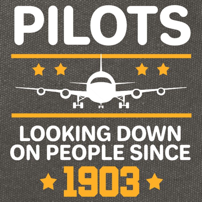 Pilots Looking Down On People Since 1903 Cotton Canvas Backpack