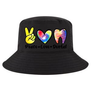 Peace Love Dental Gift Assistant Hygienist Dentist Gift Cool Comfort Performance Bucket Hat