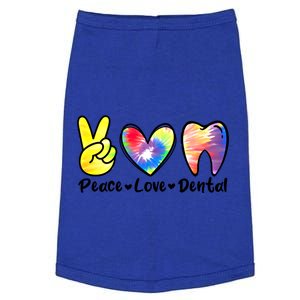 Peace Love Dental Gift Assistant Hygienist Dentist Gift Doggie Tank