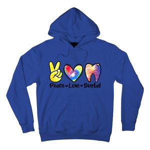 Peace Love Dental Gift Assistant Hygienist Dentist Gift Hoodie